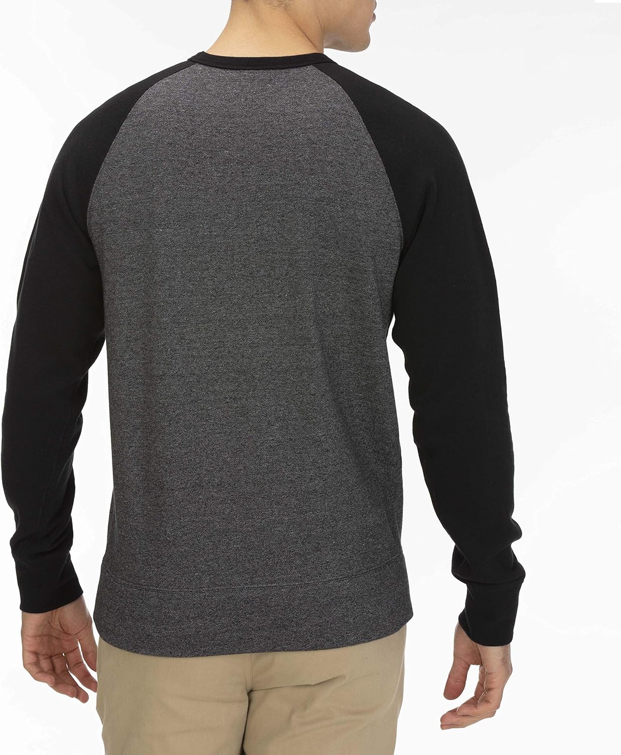Hurley Men's Crone Textured Fleece Crew Shirt: Clothing