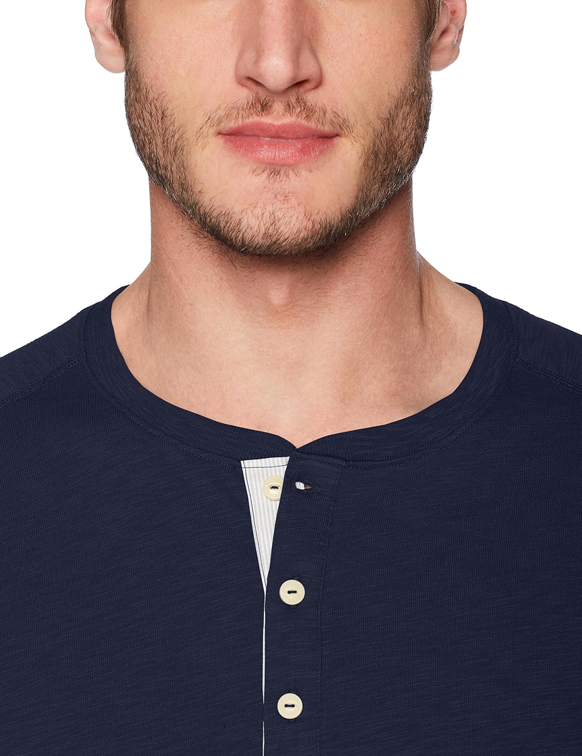  Brand - Goodthreads Men's Short-Sleeve Lightweight Slub Henley: Clothing