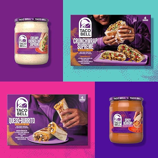 TACO BELL SPICY BEAN DIP CRAVINGS DIP, 15.7 OZ JAR