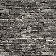Yutianli 7mm Thick Anti-Collision Wall Panels, 10-Pack 57 Sq.Ft, Black, 3D Peel and Stick, Waterproof, Faux Brick, Self-Adhesive Decal for Bedroom, Living Room, Wall