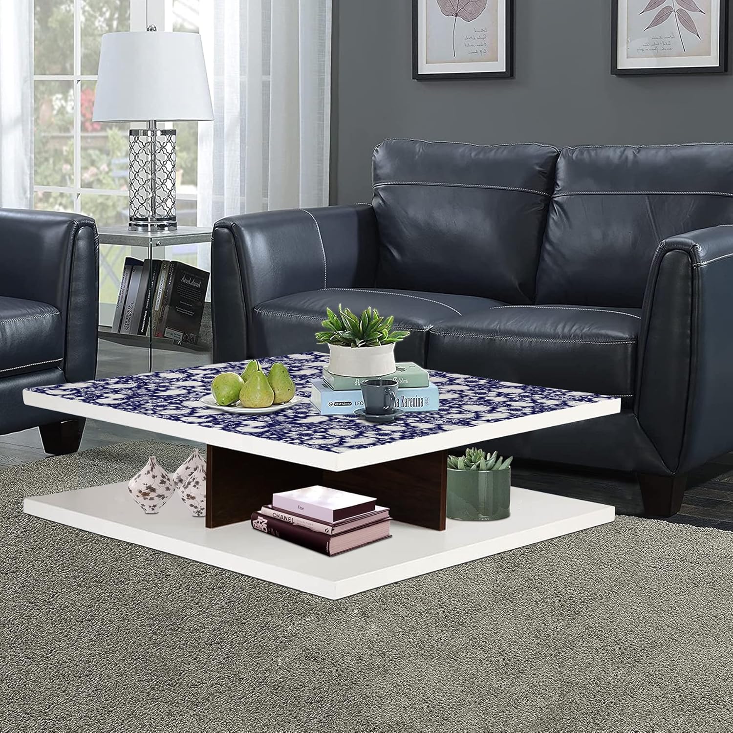 Urban Furnishing Square Wood Coffee Table for Living Room Wooden Center