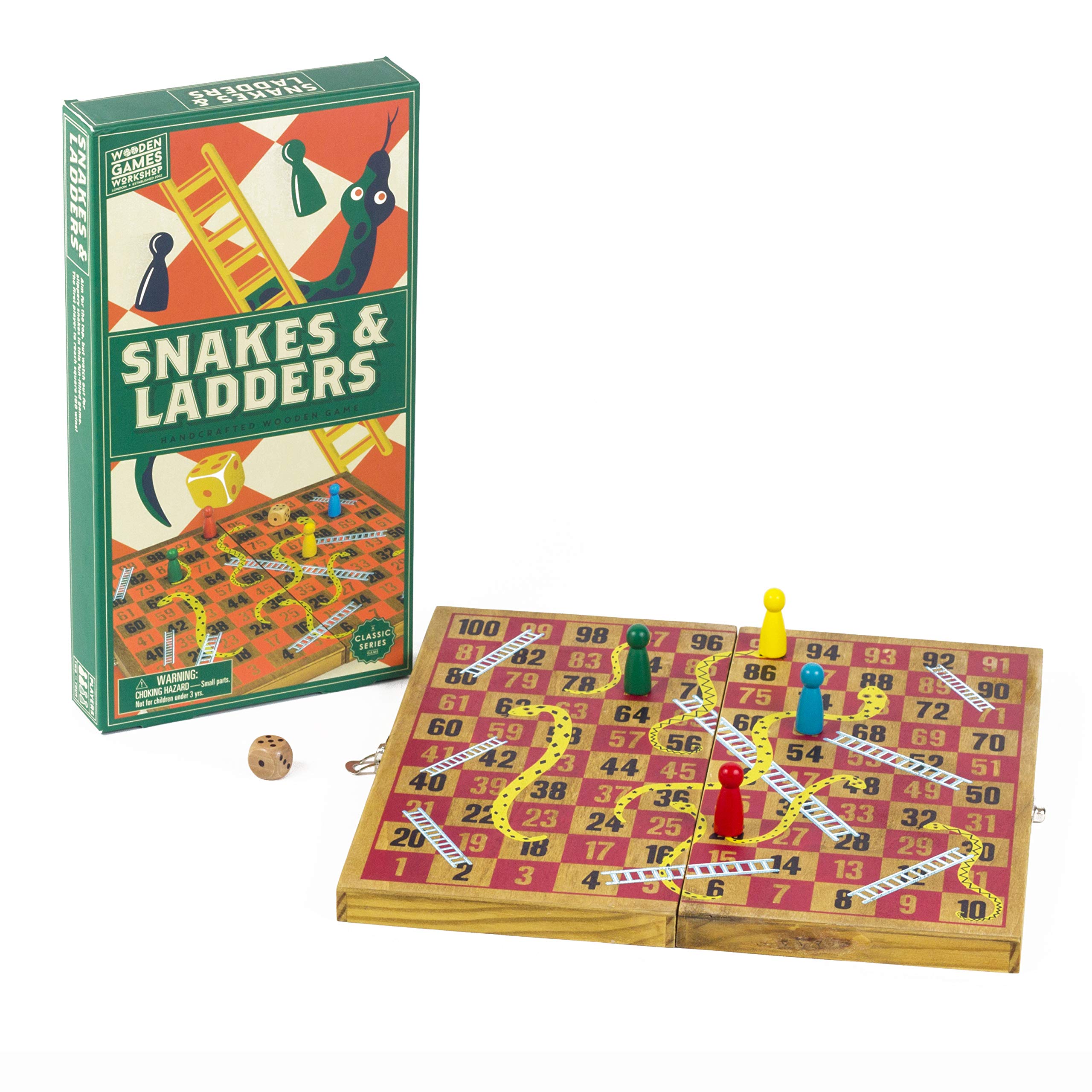 Professor PUZZLE Snakes and Ladders Wooden Games Workshop