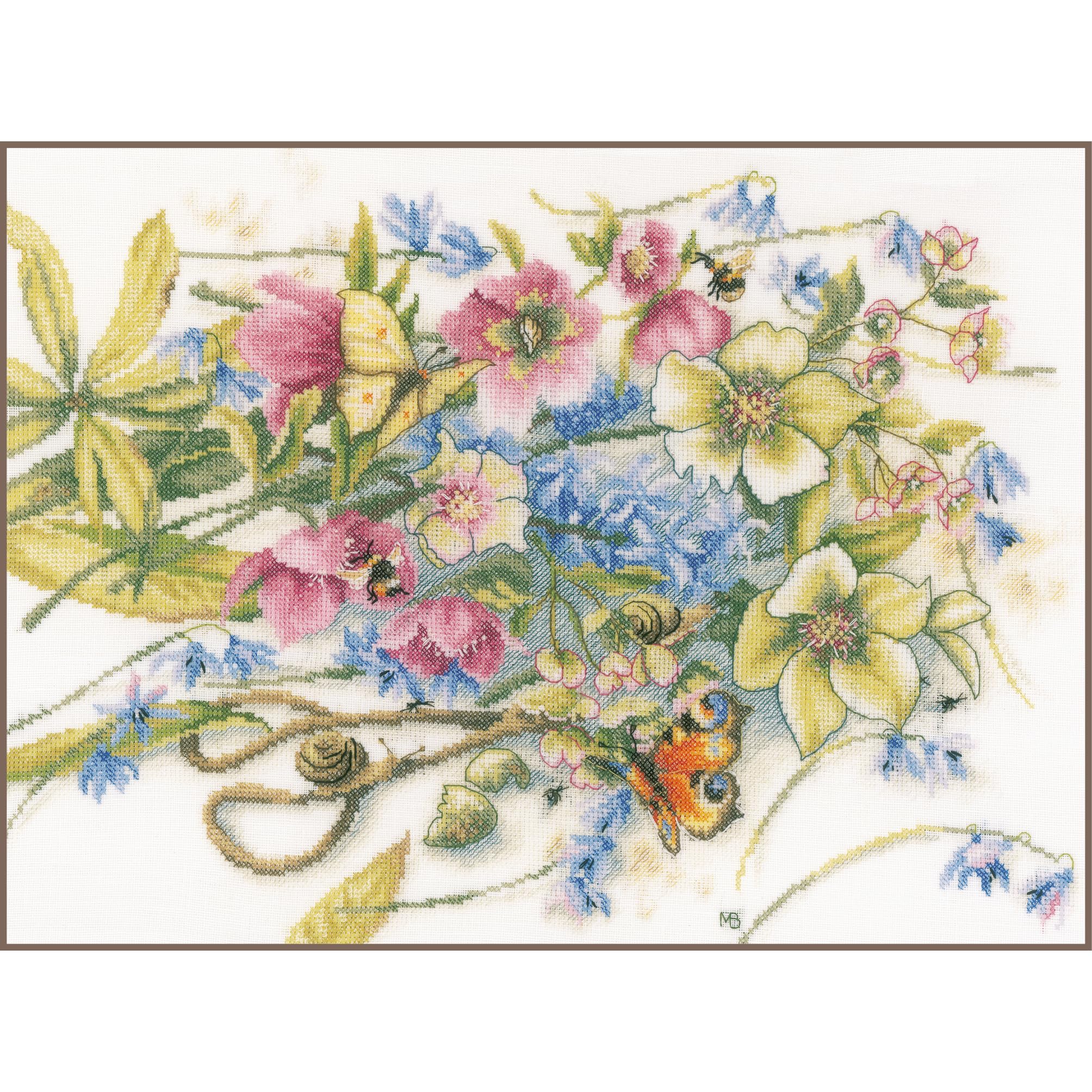 Lanarte Cross Stitch kit, Cotton, Multicoloured, 43x31cm