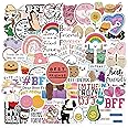 Aiwuding BFF Stickers Pack, 50PCs, Best Friends Forever Vinyl Decals, Friends Stickers for Hydro Flask, Laptop, Water Bottle, Stickers for Kids, Toddlers, Teens(BFF