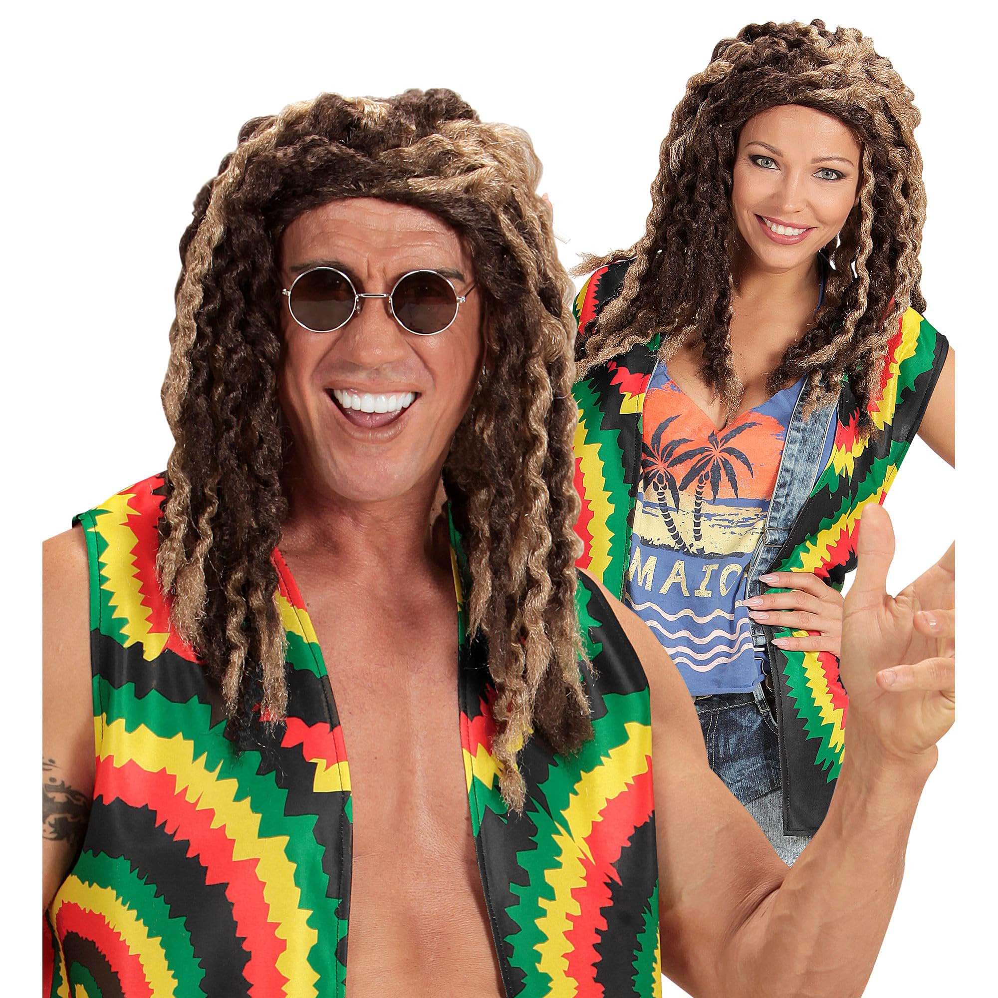 Rastafarian - Blonde/Brown Wig for Hair Accessory Fancy Dress