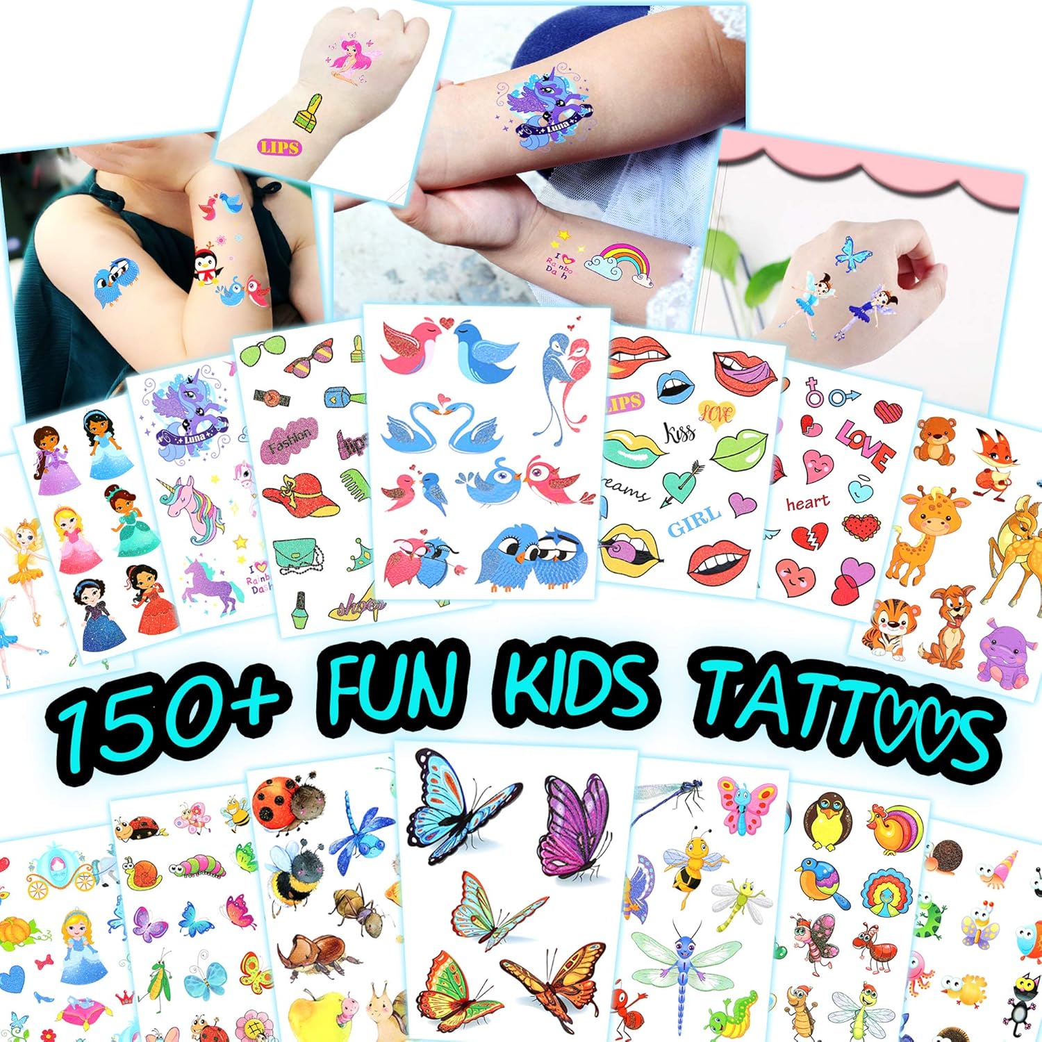 Kids Temporary Tattoos More Than 100 Assorted Body Art Design Tattoos Kids Temporary Tattoos More Than 100 Assorted Body Art Design Tattoos