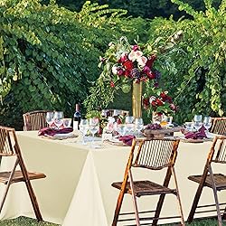 sancua Rectangle Tablecloths for 6 Foot Tables, 6