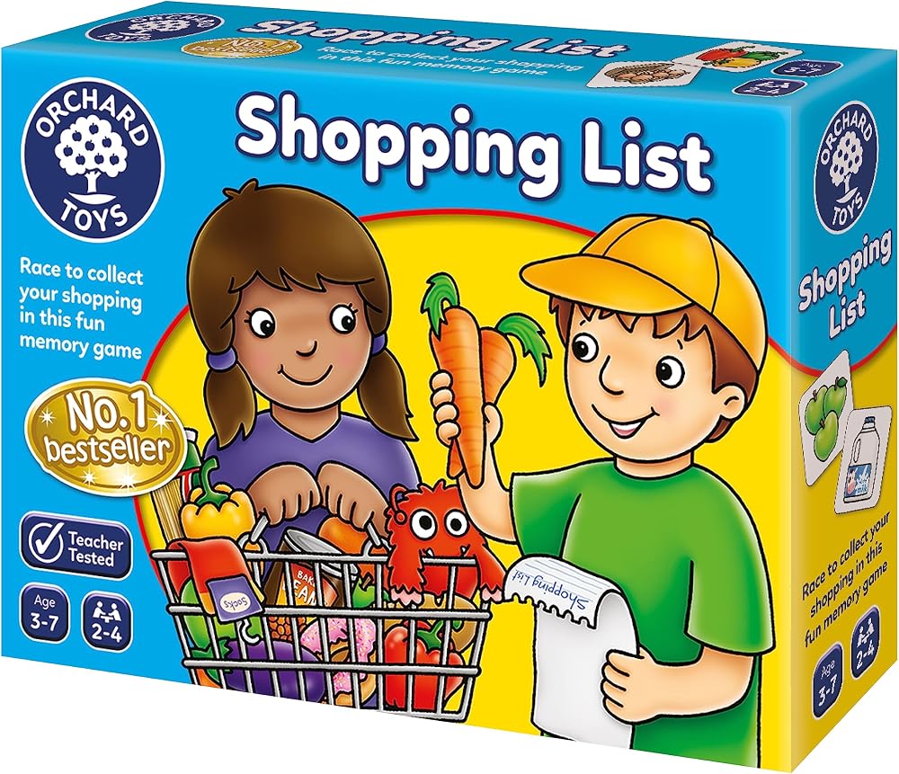 Orchard Toys Shopping List Memory Game - 3 to 7 Years 2-4 Players
