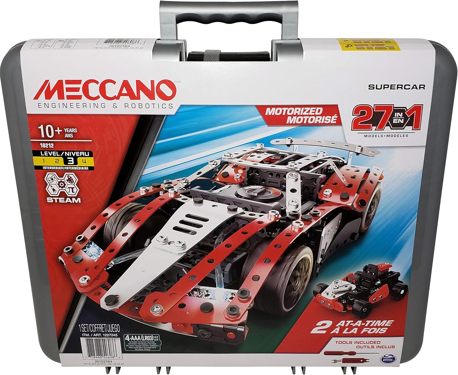 meccano motorized supercar 27 in 1