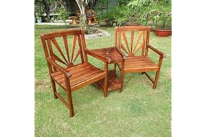 International Caravan Highland Acacia Sapporo Tete-a-Tete Double Conversational Chair