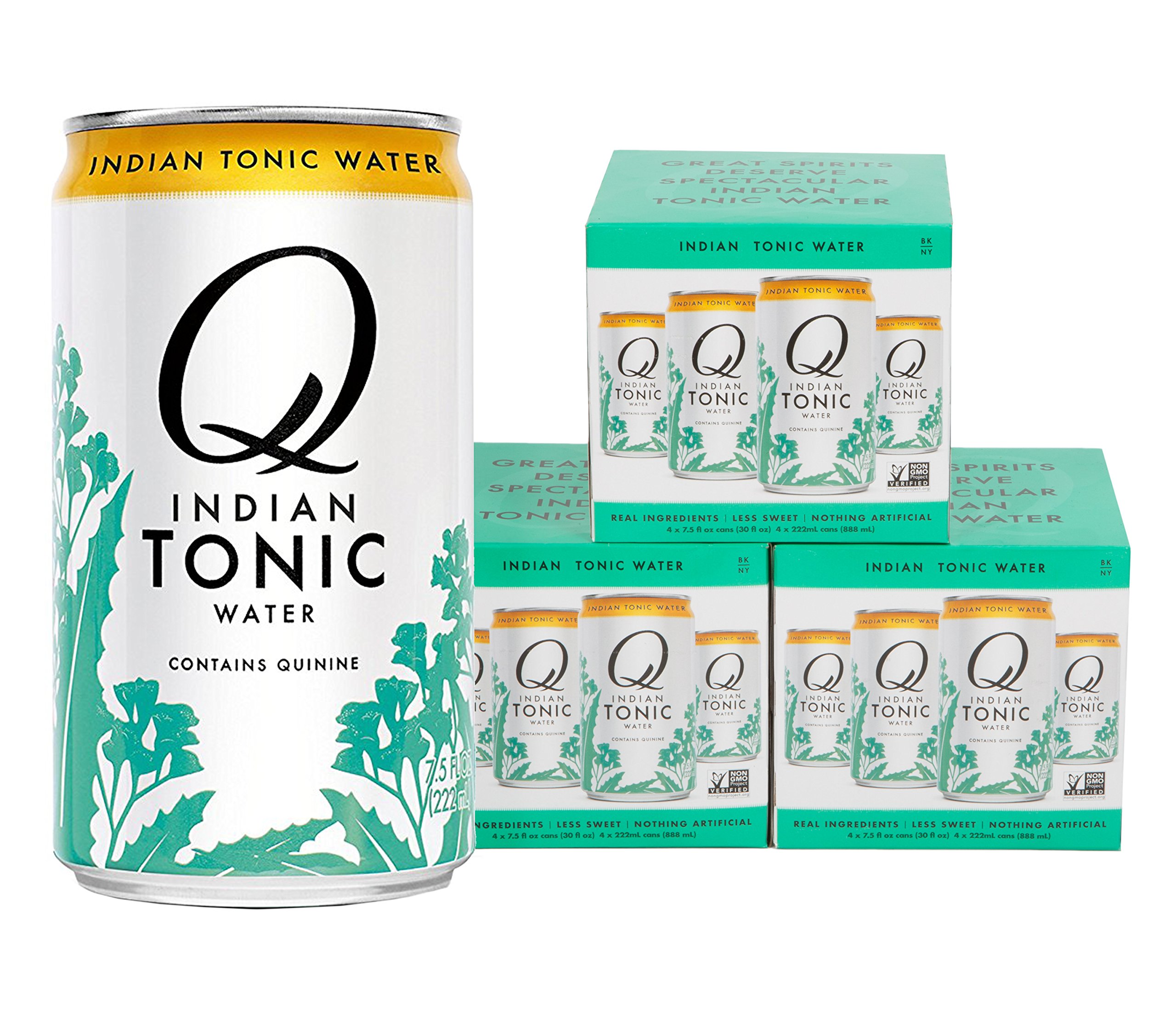 Q Drinks, Q Tonic Water, Spectacular Tonic Water, Premium Mixer, 7.5 Ounce Slim Can