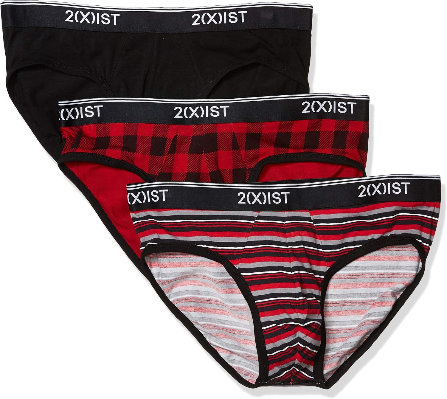 2(X)IST Men's Cotton Stretch No Show Brief 3-Pack at  Men’s Clothing store