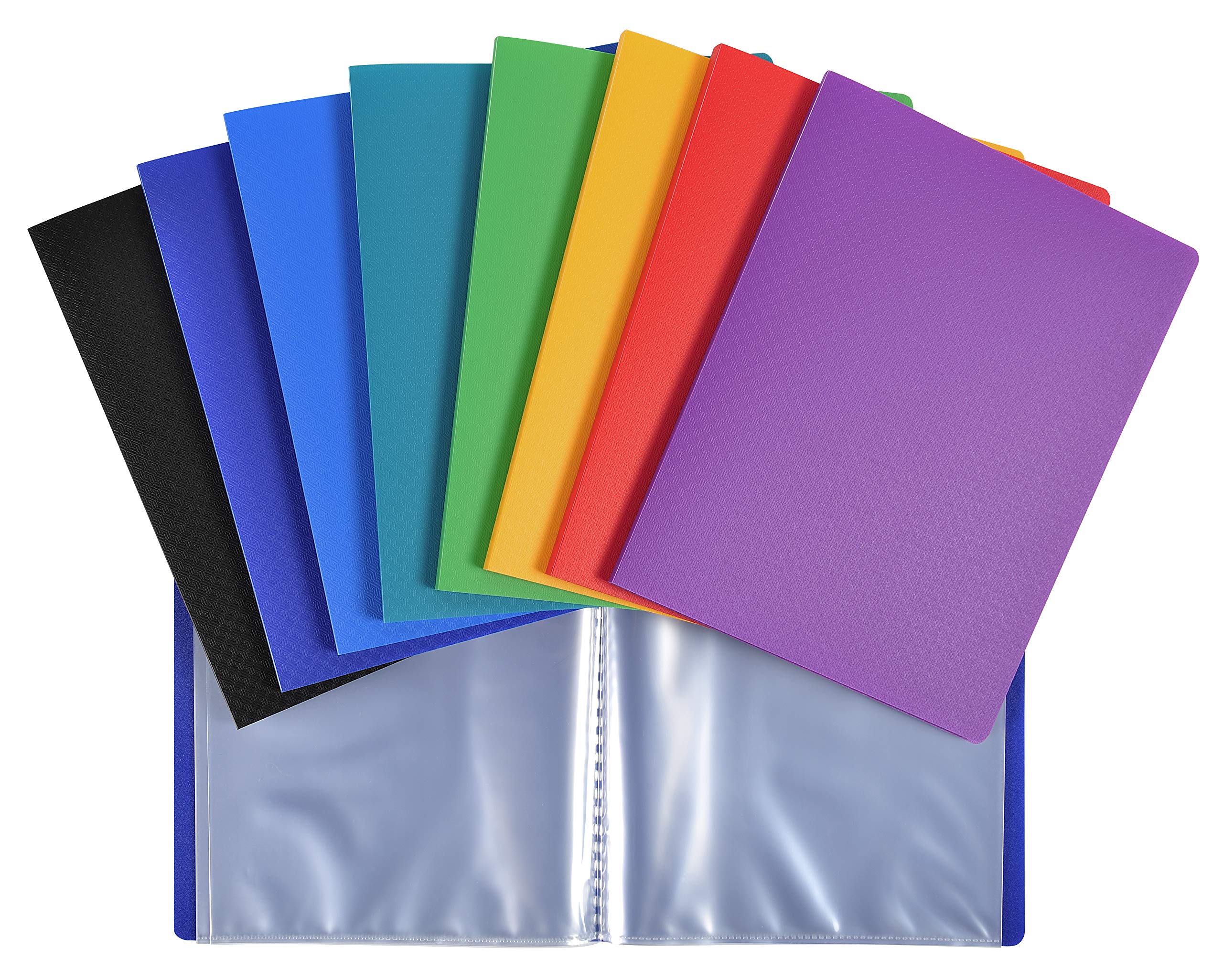 Exacompta - Ref 88210E - Opak PP Display Book - 180 x 230mm in Size, Transparent Pockets, Polypropylene Flexible Cover, 20 Pockets, 40 Viewing Pages - Random Colour, Single unit