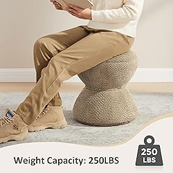 Multi-Functional Boucle Ottoman, Vanity Stool