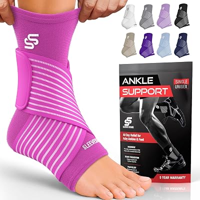 SS SLEEVE STARS Sleeve Stars Ankle Brace with Removable Strap 10-12 Inch
