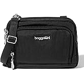 Baggallini Triple Zip with Front Wallet/Trifecta RFID Wallet Crossbody