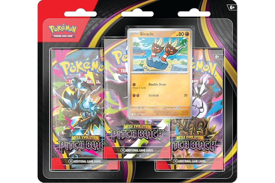 Pokemon TCG: Mega Evolution - Pitch Black 3 Booster Pack Blister