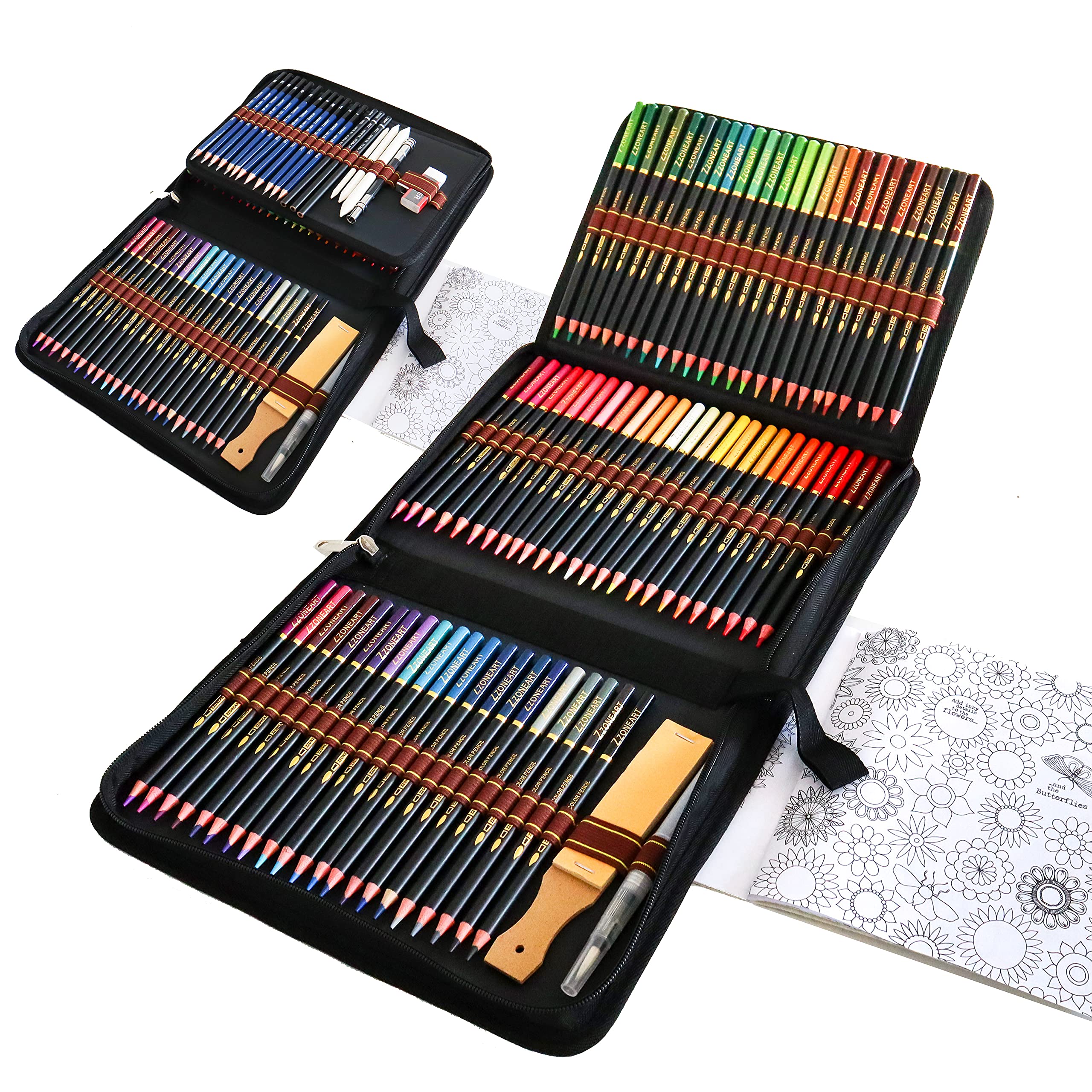 WGOT Watercolour Pencils for Artists, 96 Professional Colouring Pencils Drawing Art Set, Perfect for Adults, Students Sketching, Colouring and Drawing