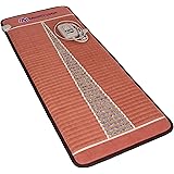Far Infrared Amethyst Mat Midsize (59"L x 24"W) - Negative Ion - FIR Therapy - Natural Amethyst - FDA Registered Manufacturer - Adjustable Temperature Setting - Hot Crystal Heating Pad - Reddish Brown