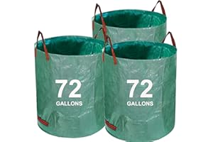 72 Gallon Yard Waste Bag Reusable 3 Pack Lawn and Garden Leaf Bag with Reinforced Handles for Loading Garden Leaves and Trash