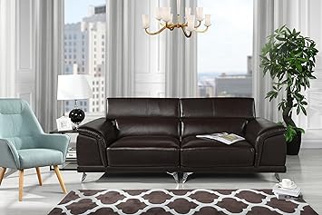 Amazon Com Divano Roma Furniture Modern Living Room Sofa With
