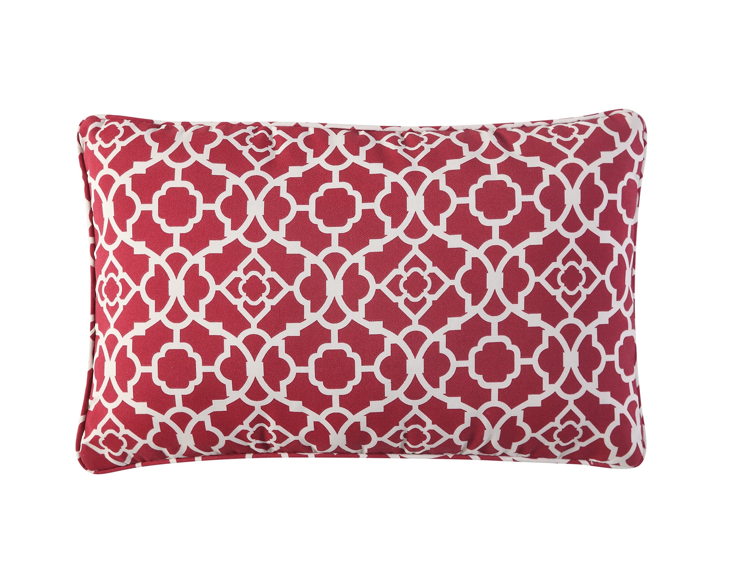 Waverly Indoor/Outdoor Decorative Throw Cushion 19 x 12 Inches, Filling Included, Available in