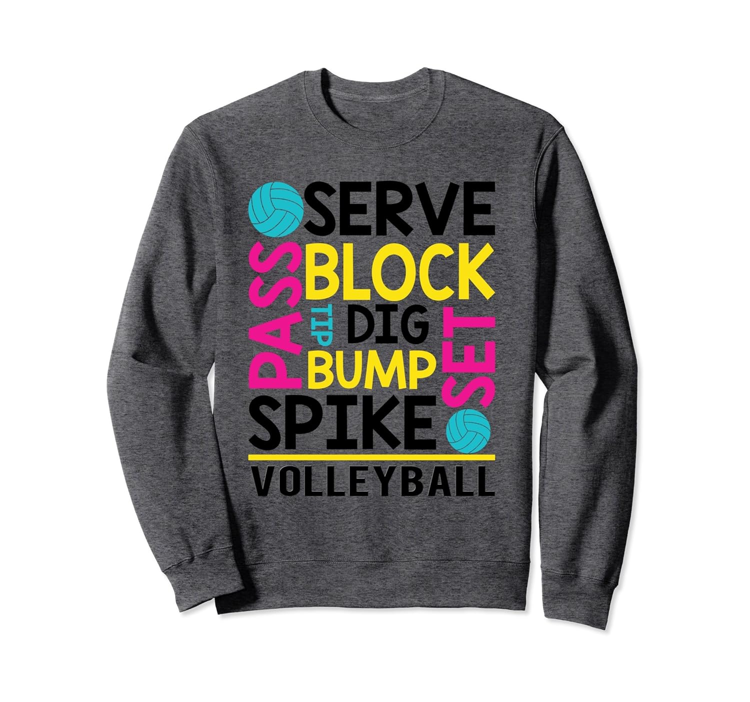 Awesome Volleyball Sweatshirt Volleyball Lover Sweatshirtln Lntee