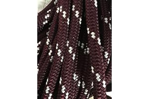 BLUE OX ROPE Yacht Braid Polyester Rope 9/16 inch, Burgundy
