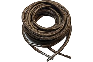 B&Q 3 Pairs Heavy Duty Round Boot Laces Shoelaces for Hiking Walking Construction Safety Work Boots Shoes