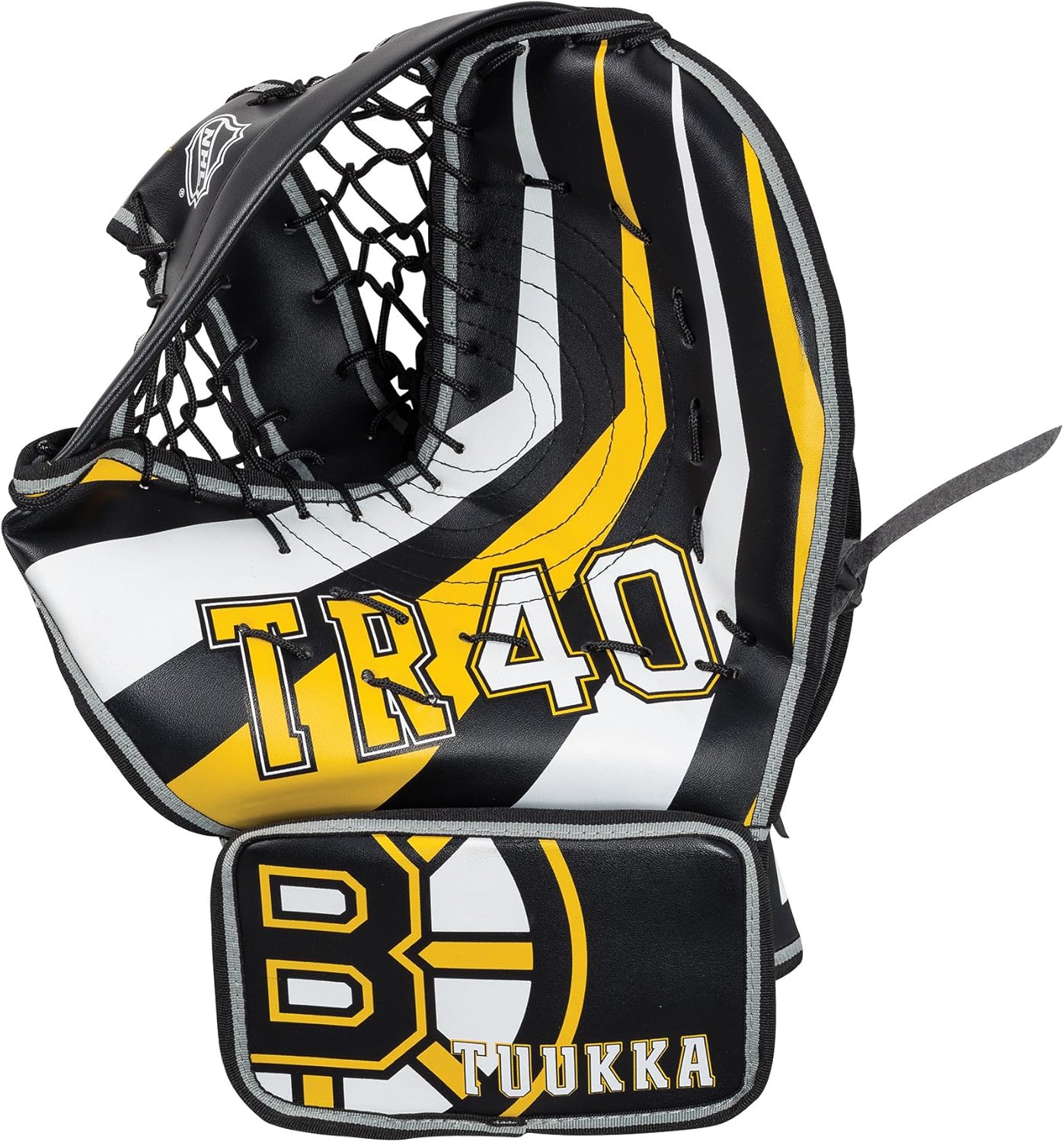 Franklin Sports Tuukka Rask Tuukka Rask Street Hockey Goalie Equipment Set - L/XL Goalie Pads Catch Glove & Blocker - NHL Official Licensed Product : Sports & Outdoors