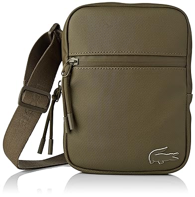 Lacoste Herren Nh2715po Schultertasche, Schwarz, 2.5x20.5x15.5 Centimeters