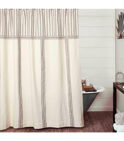 Kaila Patchwork Shower Curtain 72x72 – VHC Brands Home Decor Kaila Patchwork Shower Curtain 72x72 – VHC Brands Home Decor