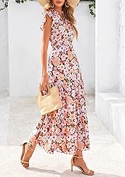 PRETTYGARDEN Women's 2025 Summer Floral Midi Dress