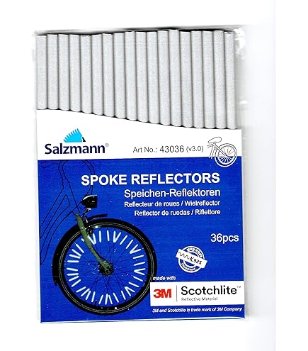 Kit Riflettori Bicicletta Sunlite – 5 Pezzi Ambra/Rossa + Anteriore E Posteriore Con Staffe – Visibilità Totale