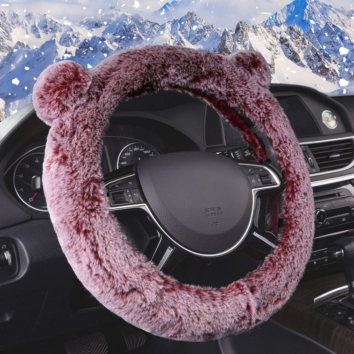 teddy bear steering wheel cover