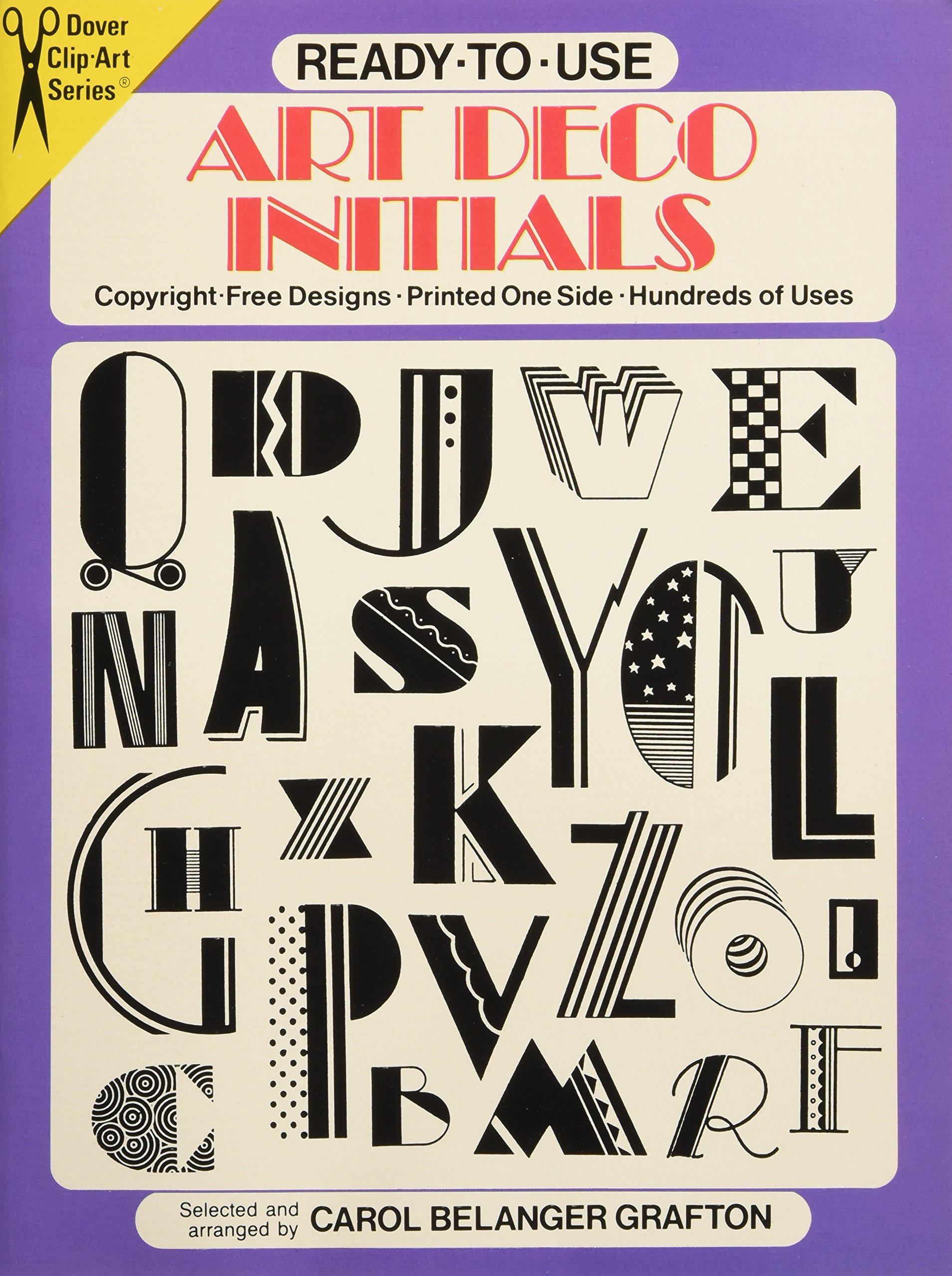 Ready To Use Art Deco Initials Dover Clip Art Ready To Use -