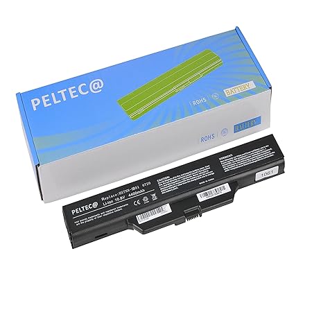 PELTEC@ Premium Ersatzakku für Laptop HP Compaq 615 610, 6720s 6720t 6730s 6735s 6820 6820s (4400 mAh), schwarz