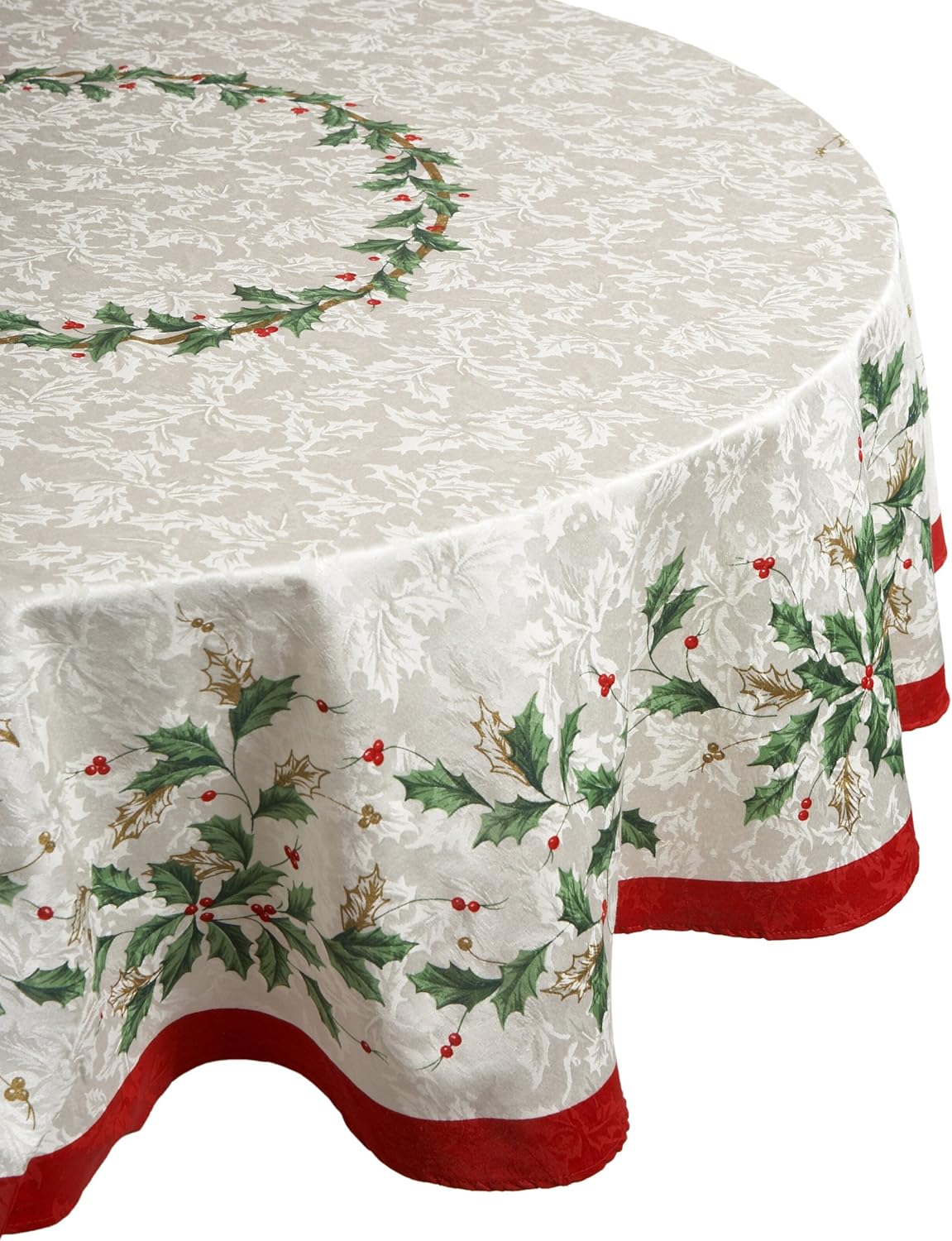 Best oval table cloth christmas