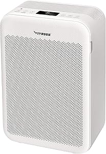 VIVOSUN 5-in-1 Air Purifier with H13 True HEPA Filter for Large Rooms up to 700 Sqft, Allergies, Pets, Pollen, Smoke, Dust, Odors Eliminator with PM2.5 Indicator, White