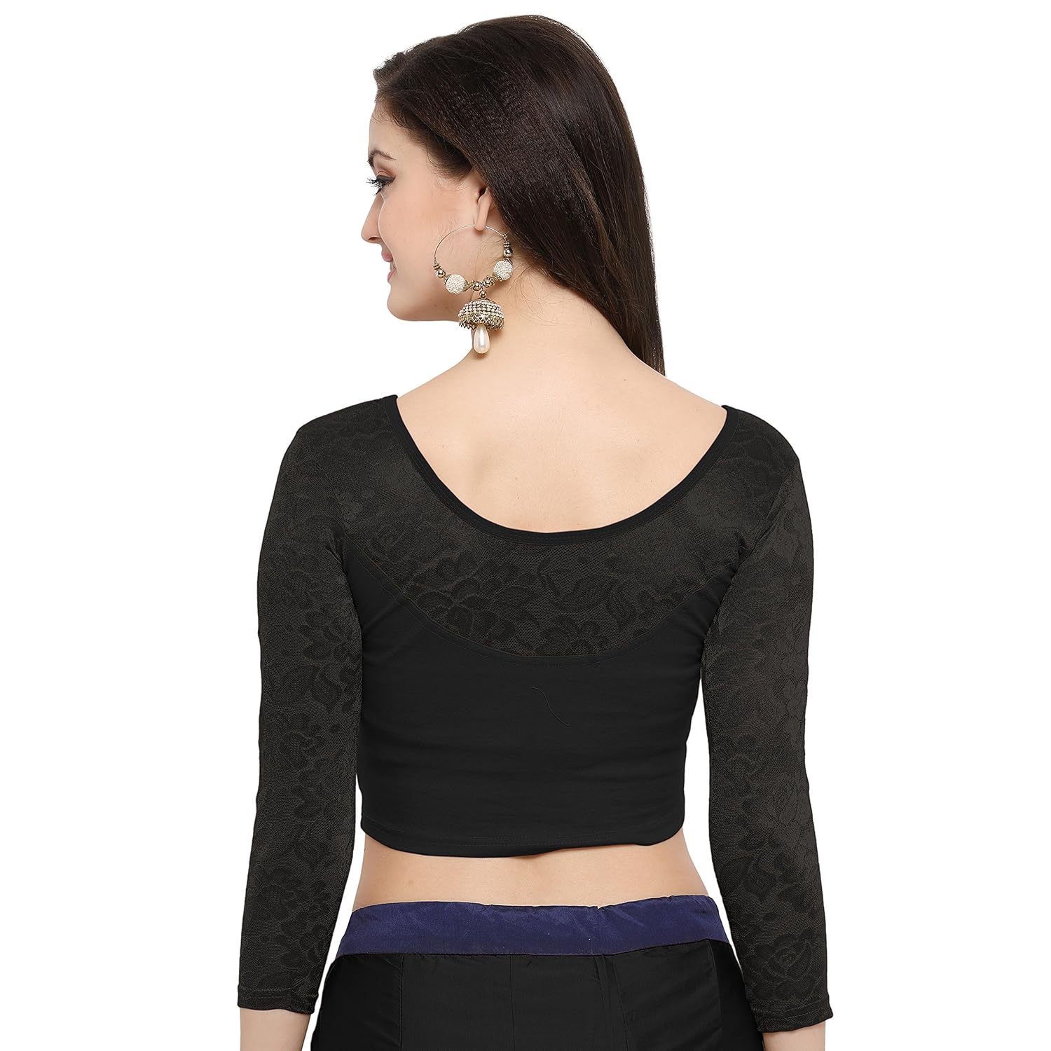 janasya women's long cholis saree blouse