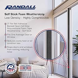 Self Stick Foam Weatherstrip - Low Density - Highly