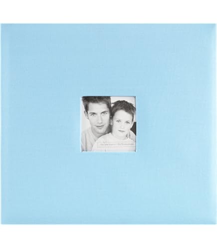 Pioneer 12x12 Inch Postbound Photo Album - Applique Flower Cover, 10 Pages, Archival Safe