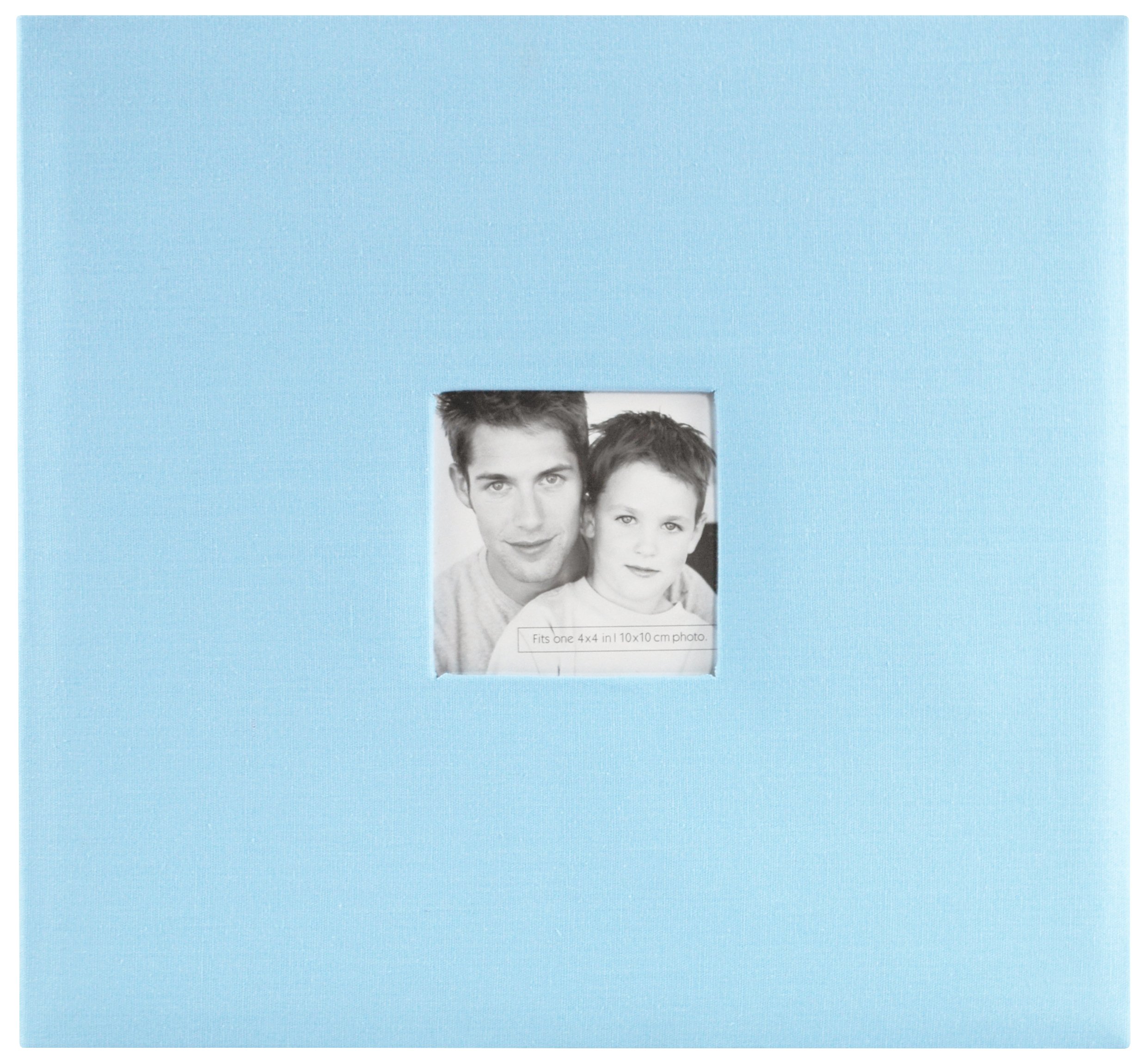 MBI 1-Piece 12 x 12-inch Fashion Fabric Post Bound Album, Sky Blue