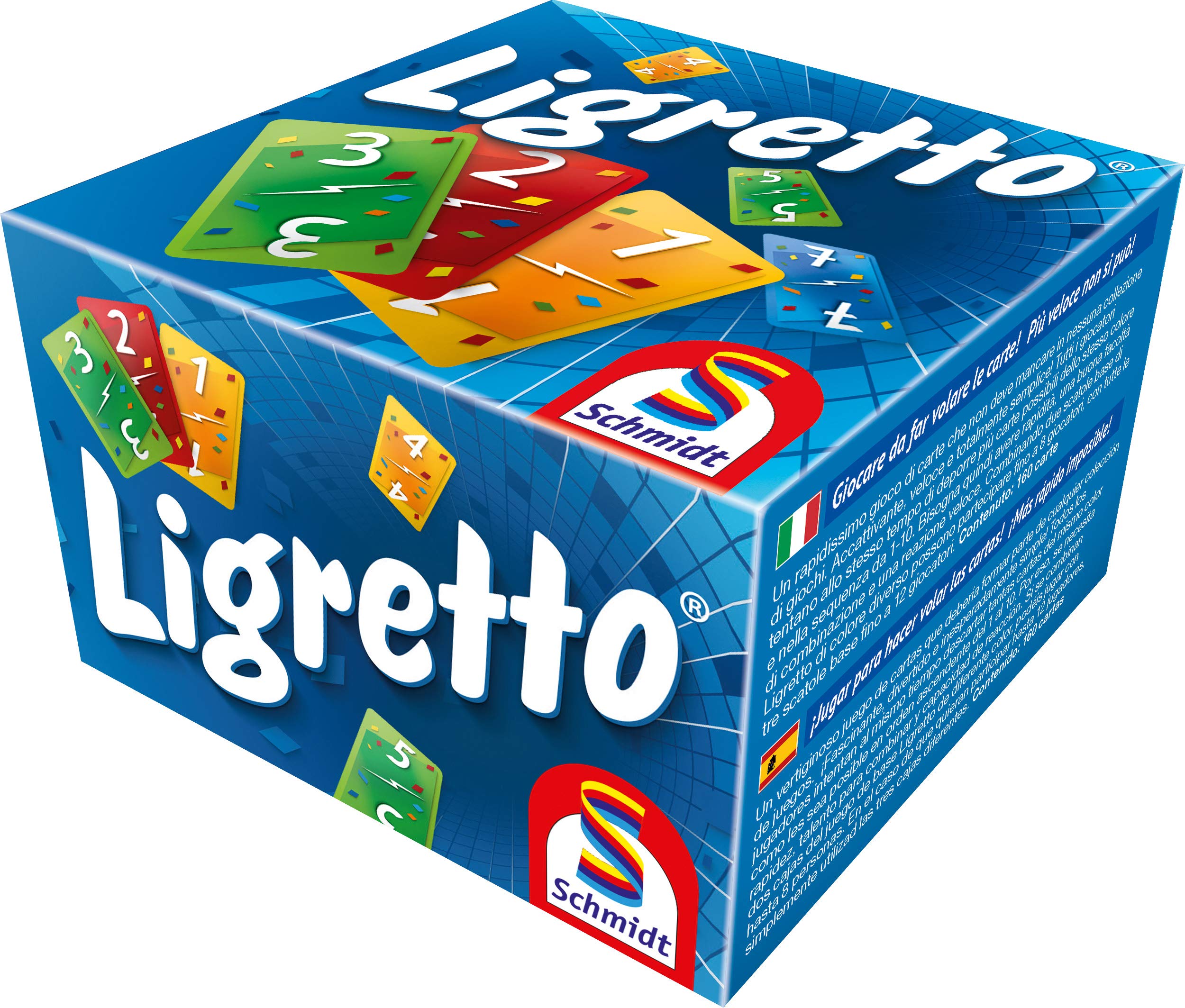 Schmidt | Ligretto Blue | Card Game | Ages 8+ | 2 to 4 Players | 15 mins Minutes Playing Time