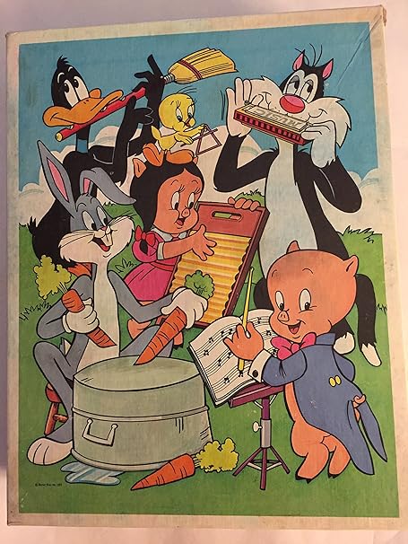 Amazon ヴィンテージlooney Tunes Bugs Bunny And Friends洗濯板バンド100 Piece Puzzle 1976年 ジグソーパズル おもちゃ