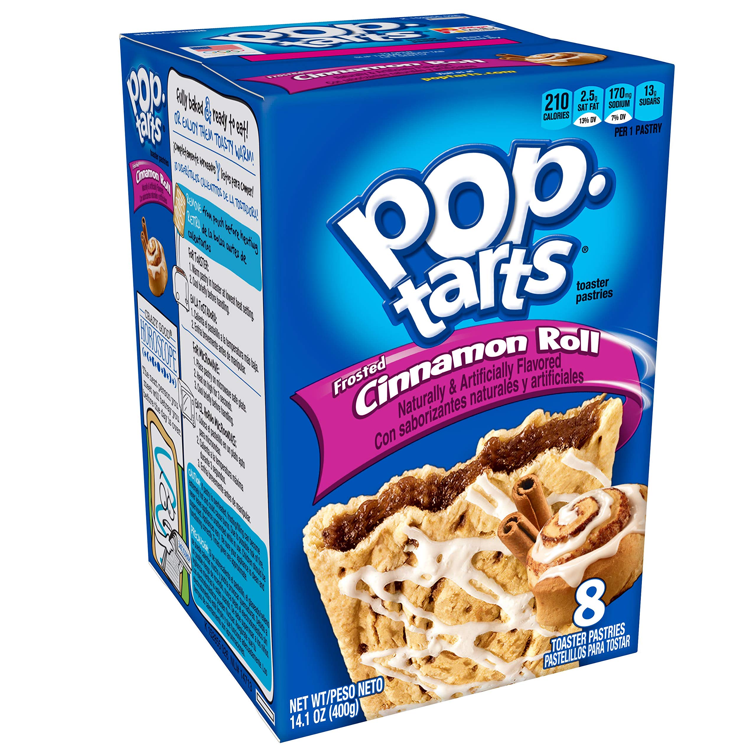 Pop-Tarts Frosted Cinnamon Roll Toaster Pastries 400 g
