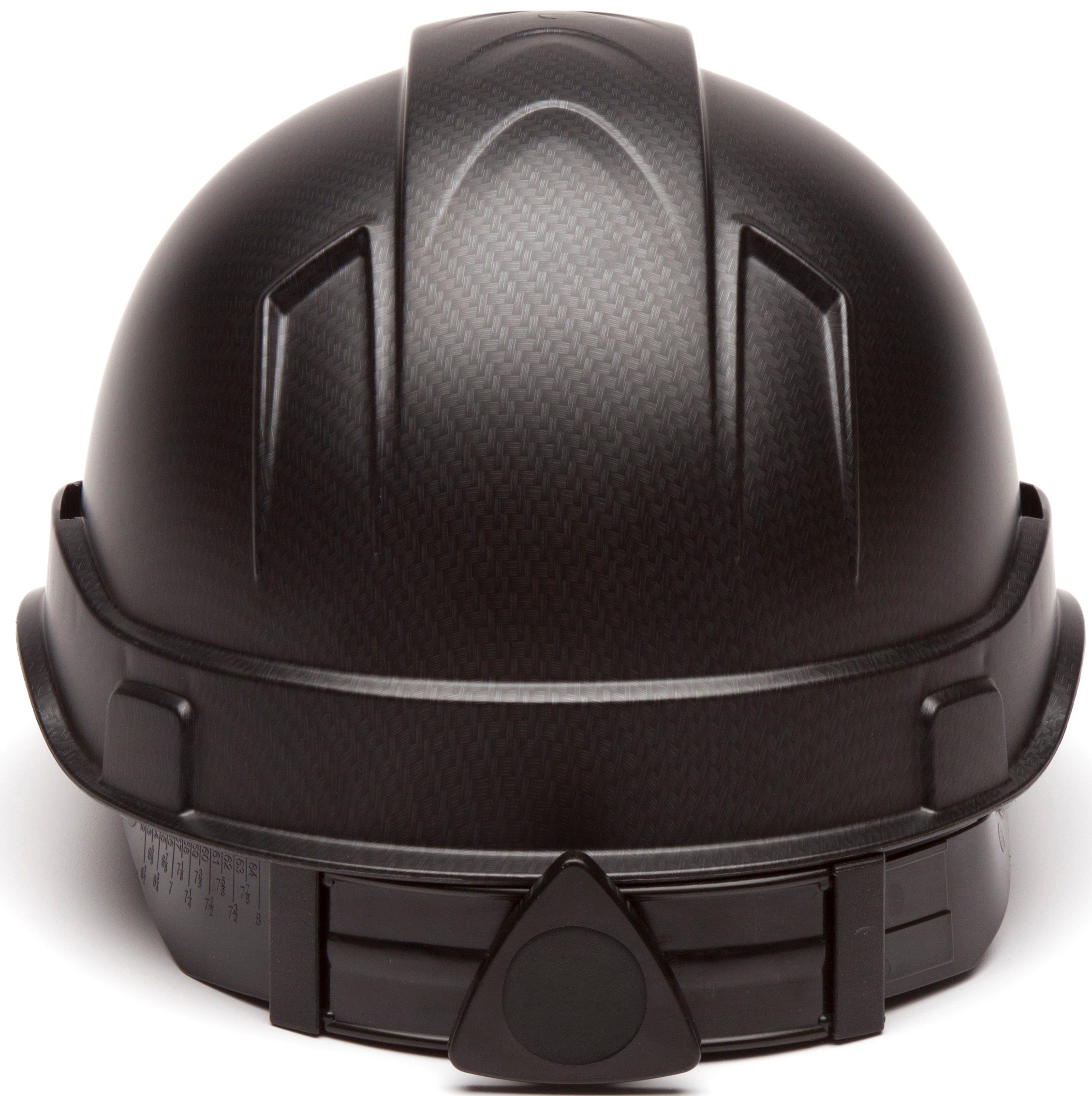 Pyramex Ridgeline Cap Style Hard Hat, 4Point Ratchet Suspension, Black