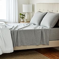Amazon Basics Cotton Jersey 4-Piece Bed Sheet