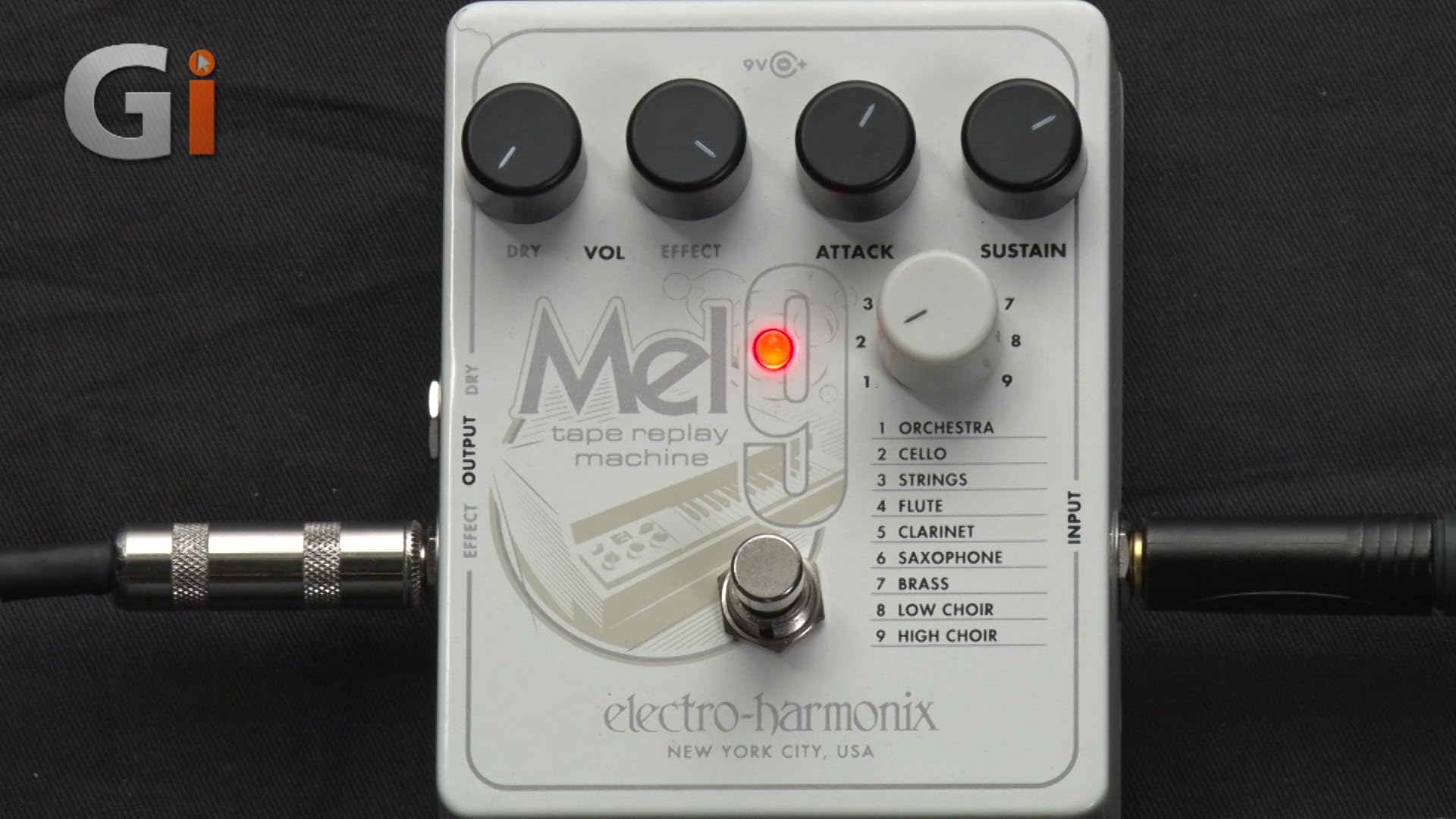 Watch Electro-Harmonix MEL9 Tape Replay Machine Pedal Review on