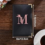 FIODAY Server Book Waitress Book with Zipper Pocket Leather Guest Check Holder view 5